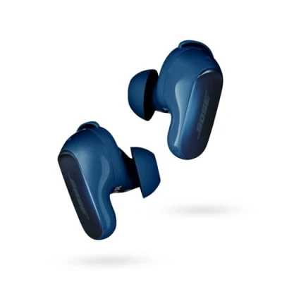 Abbildung von Bose QuietComfort Ultra kabellose Noise Cancelling Earbuds, Bluetooth Earbuds für räumlichen Klang und mit erstklassigem Cancelling, Mondblau Limited Edition