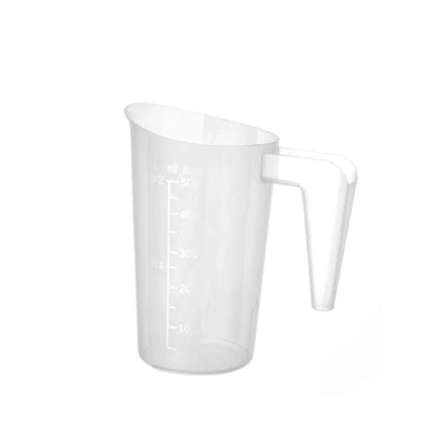 Abbildung von HENDI Messbecher 2 Liter Ø 16 x 21 cm stapelbar PP Kunststoff mit Griff Skala spülmaschinengeeignet Gastro