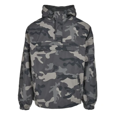 Abbildung von Brandit Accessoires PULL OVER Windbreaker, Herren, Größe: 3XL, Grey camouflage