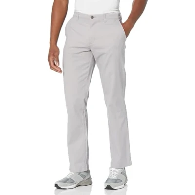 Abbildung von Amazon Essentials Herren Legere Stretch Chinohose mit klassischer Passform, Grau, 28W / 30L