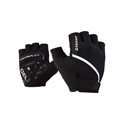 Abbildung von Ziener Herren Celal Fahrrad /Mountainbike /Radsport Handschuhe Kurzfinger atmungsaktiv/dämpfend, Black, 8,5
