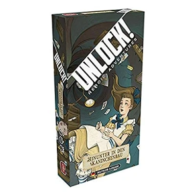 Abbildung von Space Cowboys, Unlock! Hinunter in den Kaninchenbau, Familienspiel, Rätselspiel, 1 6 Spieler, Ab 10+ Jahren, 90+ Minuten, Deutsch