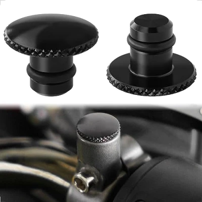 Abbildung von Evermotor M10 Motorrad Spiegel Blindstopfen Universal 6065 T6 CNC Aluminium Anodische Oxidation Schrauben Gewinde Verkleidungsschrauben(Ein Paar)
