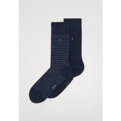 Abbildung von Tommy Hilfiger MEN Small Stripe 2 PACK Socken, Herren, Größe: 43 46, Blue