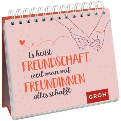 Abbildung von Es heißt Freundschaft, weil man mit Freundinnen alles schafft: Schöner Aufsteller als kleines Geschenk für die beste Freundin