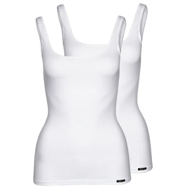 Abbildung von Skiny Damen TANK TOP 2ER PACK Unterhemd/shirt, Damen, Größe: 44, White