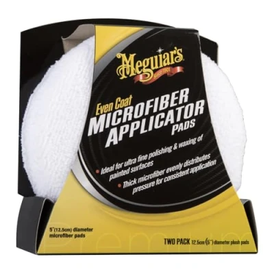 Abbildung von Meguiar&#039;s X3080EU Even Coat Applicator Pad, Mikrofaser Auftragschwamm, 2er Pack