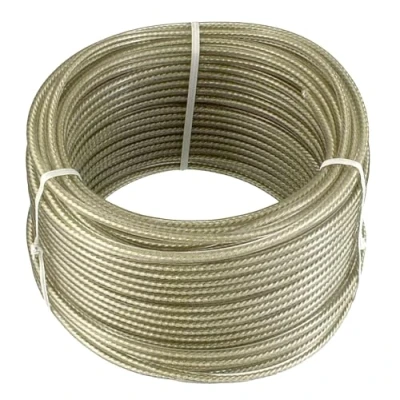 Abbildung von Connex Drahtseile 3mmx30M Beige kunststoffummantelt Mehrzweck Drahtseil Beanspruchungsgrenze: max. 36 kg / Seil Stahlseil Draht DY2701391