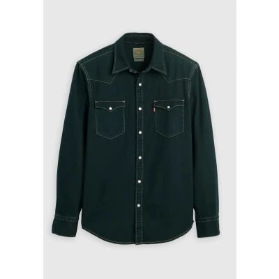 Abbildung von Levi&#039;s Barstow Western Standard Hemd, Herren, Größe: XL, Beautiful ash blue black