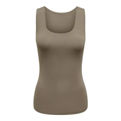 Abbildung von ONLY Damen ONLEA S/L 2 Ways FIT JRS NOOS Top, Walnut, Large