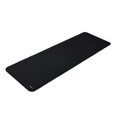 Abbildung von Amazon Basics Yogamatte, rutschfest, extra dick, Pilates Gymnastikmatte, 183 x 61 1 cm, Schwarz