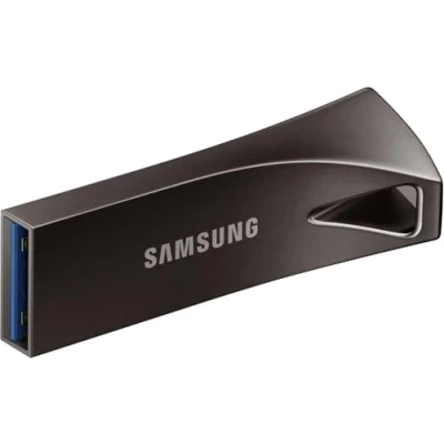 Abbildung von Samsung BAR Plus USB Stick Typ A, 64 GB, 200 MB/s Lesen, 30 Schreiben, Widerstandsfähiger 3.1 Speicherstick mit Schlüsselring, Titan Gray, MUF 64BE4/APC