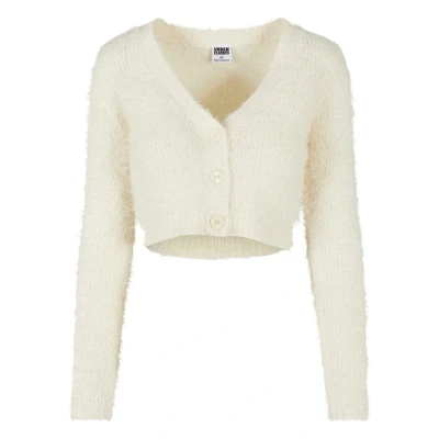 Abbildung von Urban Classics Cropped Strickjacke, Damen, Größe: Large, Whitesand