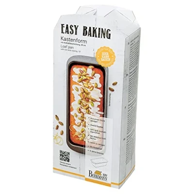 Abbildung von Birkmann, Easy Baking, Kastenform, 25 cm, eckige Backform für Kuchen und Brote, mit extra hohem Rand Antihaftbeschichtung, 881068