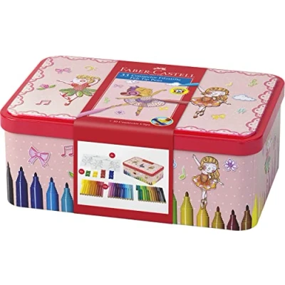 Abbildung von FABER CASTELL 155534 Filzstifte Connector Ballerina Etui mit 33 Stiften