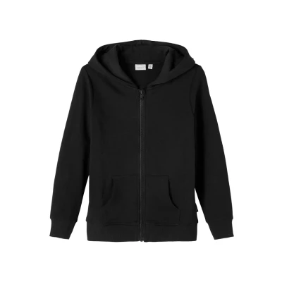 Abbildung von Name it CARD HOOD Sweatjacke für Kinder, Größe: 116, Black