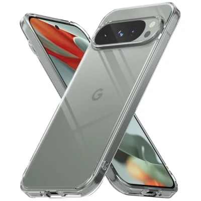 Abbildung von Ringke Fusion Case Kompatibel Mit Google Pixel 9 Pro / Hülle, Langfristige Klarheit Kratzfest Stoßfest Hart Rücken Durchsichtige Handyhülle Clear