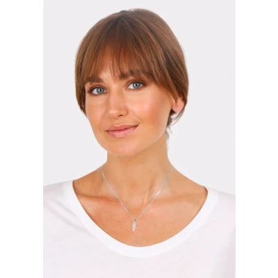 Abbildung von Elli Feder Bicolor BOHO LOOK Halskette, Damen, Größe: 45, Silber