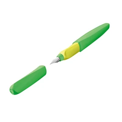 Abbildung von Pelikan 807302 Füller Twist Neon Grün, M Feder, universell für Rechts und Linkshänder, 1 Stück (1er Pack)