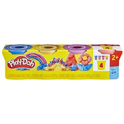 Abbildung von Play Doh 4er Pack Schimmerglanzknete