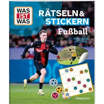 Abbildung von WAS IST Rätseln und Stickern: Fußball / Bunte Rätsel von Sudoku bis Labyrinth Rätselheft Mit 45 Stickern für Kinder ab 8 Jahren: vielen (WAS Rätselhefte)
