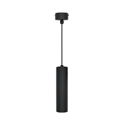 Abbildung von Eurekaled Schwarze Zylinder Hängeleuchte (30 cm) mit GU10 Fassung, SOSPENS 30CM NERO
