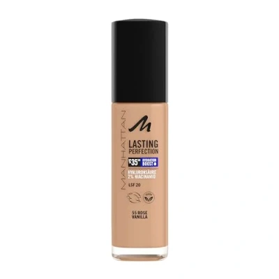 Abbildung von Manhattan Lasting Perfection 35 HR Make up, ultra langanhaltendes Flüssig Fb. 55, Rose Vanilla