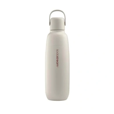 Abbildung von SodaStream 0,9L Fizz&amp;go COOL Metallflasche Sand Spülmaschinengeeignet Kompatibel mit Duo, E Terra UVM. Hält bis zu 12 Stunden warm &amp; kalt BPA frei 1er Pack