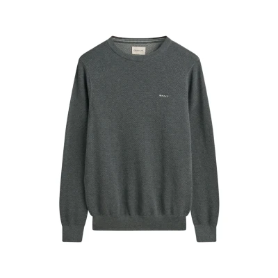 Abbildung von GANT C NECK Strickpullover, Herren, Größe: 3XL, Dark grey melange