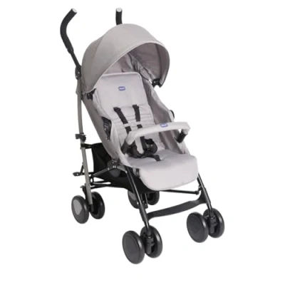 Abbildung von Chicco Echo Lite Kinderwagen, Buggy ab Geburt bis 22 kg, verstellbare Rückenlehne, geräumiger Sitz, Stoßstangenmanschette, faltbarer Regenschirm, Zwillingsbremsen und schwenkbare Vorderräder, Grün