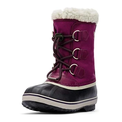 Abbildung von Sorel KIDS YOOT PAC NYLON WATERPROOF Schneestiefel für Unisex Kinder, Lila (Wild Iris x Dark Plum) Youth, 34 EU