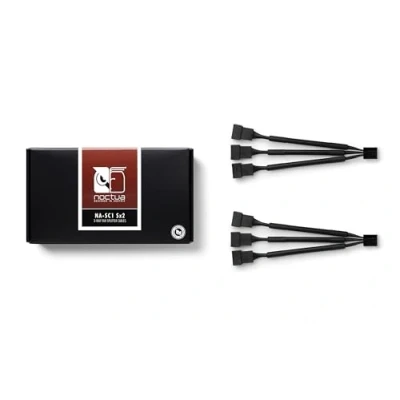 Abbildung von Noctua NA SC1 Sx2, 3 Wege Lüfterverteilerkabel, 4 Pin PWM (Doppelpackung, 13cm, Schwarz)