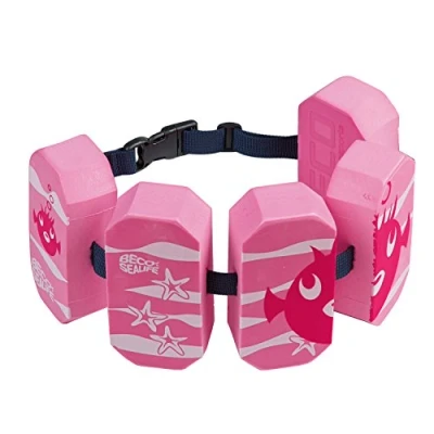 Abbildung von BECO Sealife Schwimmgürtel Kinder 36 Jahren, einstellbare Schwimmhilfe mit 5 Blockelementen &amp; Sicherheitsverschluss, Schwimmlernhilfe für von 1930 kg in Pink