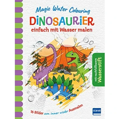 Abbildung von Magic Water Colouring Dinosaurier: einfach mit Wasser malen (16 Wassermalbilder + Wassertankstift)