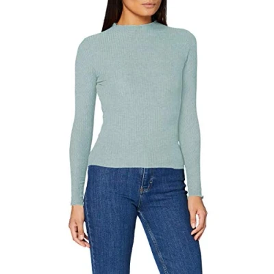 Abbildung von ONLY Damen Onlemma L/S High Neck Top Noos JRS Langarmshirt, Chinois Green, S