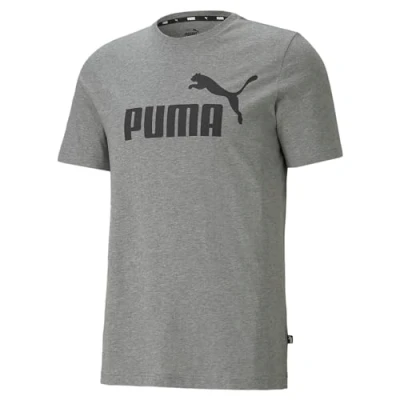 Abbildung von Puma LOGO TEE Tshirt print, Herren, Größe: Large, Medium gray heather