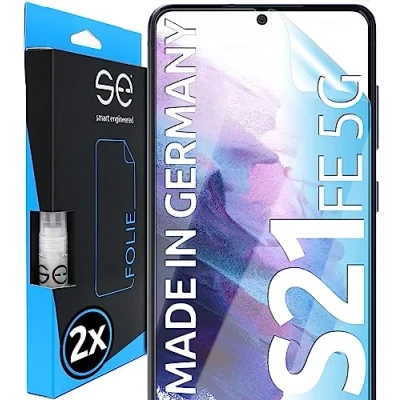 Abbildung von S.E für Samsung Galaxy S21 FE 5G Schutzfolie 2xFolien im SET aus Deutschland, Einfache Installation, Staub/Blasenfrei, Folie TPU Technologie, Displayfolie Deutschland