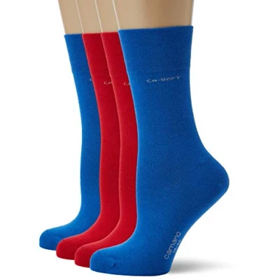 Abbildung von camano Online Socks 4 PACK Unisex Socken, Größe: 43 46, True red