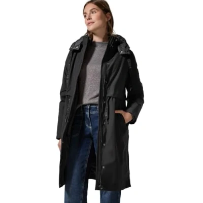 Abbildung von Cecil 2IN1 Trenchcoat, Damen, Größe: XL, Schwarz