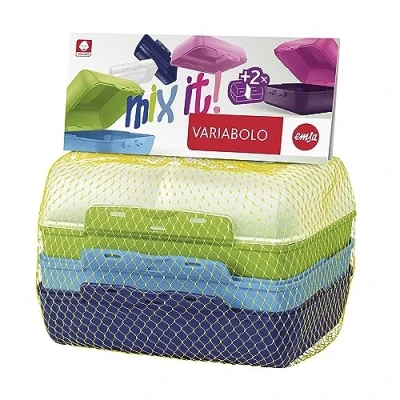Abbildung von Emsa 517053 Variabolo 4 teiliges Boys Set blau/grün
