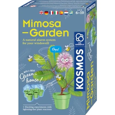 Abbildung von Kosmos 617509 Mimosen Garten Pflanzen züchten und erforschen Komplett Set mit Mini Gewächshaus Experimentier für Kinder ab 6 10 Jahre Mitbringexperiment