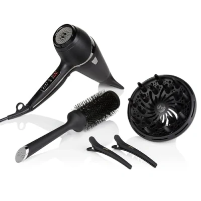 Abbildung von ghd Air Föhn Set mit Diffusor in Schwarz Haartrockner Für Salon Finishes, 2x schnelleres Trocknen, reduzierter Frizz alle Haartypen