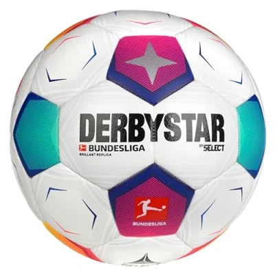 Abbildung von DERBYSTAR Unisex Erwachsene Bundesliga Brillant Replica v23 Fußball, weiß, 4