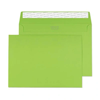 Abbildung von Blake Creative Colour 45307 Farbige Briefumschläge Haftklebung Limetten Grün C5 162 x 229 mm 120 g/m² 25 Stück