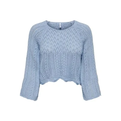 Abbildung von ONLY NOLA LIFE Strickpullover, Damen, Größe: Medium, Light blue