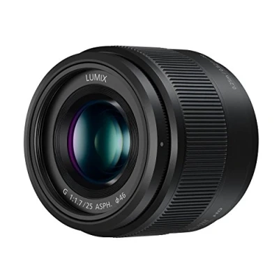 Abbildung von Panasonic Lumix 25 mm F1.7 H H025E K Prime Objektiv, Schwarz — Micro 4/3 Halterung kompatibel &amp; Olymp