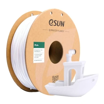 Abbildung von eSUN PLA+ Filament 1.75mm, 3D Drucker PLA Plus, Maßgenauigkeit +/ 0.03mm, 1kg Spule (2.2 LBS) , Drucker, Kaltes Weiß