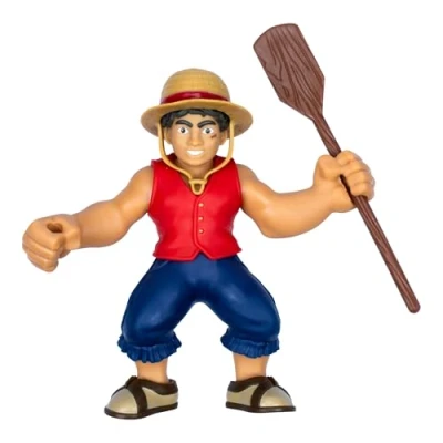 Abbildung von Heroes of Goo Jit Zu Netflix One Piece Luffy; 18 cm Actionfigur mit Ultra Schleimfüllung; Premium Sammelfigur Zubehörteilen &amp; Sammelpackung