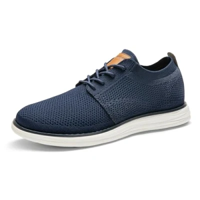 Abbildung von Bruno Marc Herren Sneaker Mesh Sneakers Oxfords Leichte Schuhe Atmungsaktives Obermaterial Memory Foam Insole Außensohle,Size 43,Dunkel/Blau,GRAND 01
