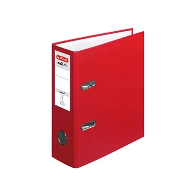 Abbildung von Herlitz 10842318 Ordner maX.file protect, A5 hoch, Farbe rot, FSC Mixed